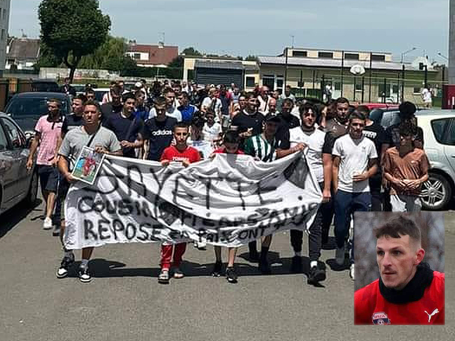 Une marche blanche a eu lieu dans les rues de Ham samedi en mémoire au footballeur décédé.